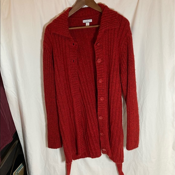 Vintage 2000s Long Button Down Sweater - Picture 2 of 10